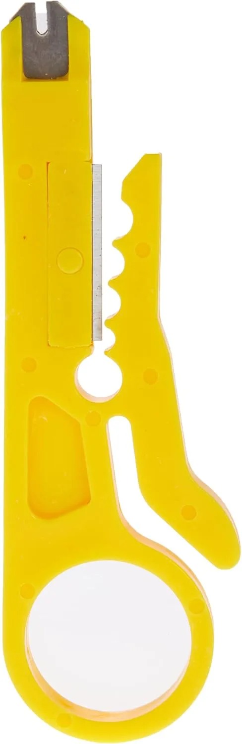 Professional RJ45 Crimp Tool Ethernet Crimper for RJ45 Cat6 Cat5 Cat5e Pass Through Connectors and RJ12 Plug Ends with 50PCS RJ45 Cat6 Connectors, RJ45 Cable