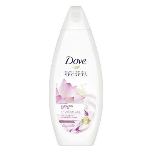 Dove Nourishing Secrets Glowing Ritual Body Wash With Lotus Flower Extracts & Rice Water – 500ml Brand: Dove - Gives you softer, smoother skin after just one shower