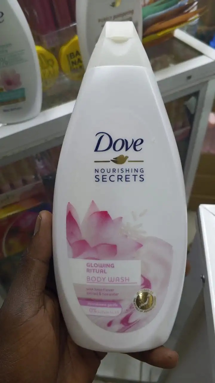 Dove Nourishing Secrets Glowing Ritual Body Wash With Lotus Flower Extracts & Rice Water – 500ml Brand: Dove - Gives you softer, smoother skin after just one shower