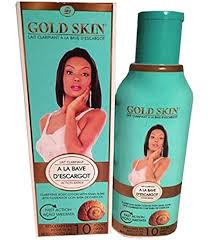 Gold Skin Clarifying Body Lotion with Snail Slime, Fast Action Skin Brightening & Moisturizing Body Milk for Even Tone, Smooth Radiant Skin, Visible Results in Days