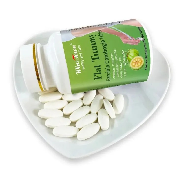 Flat Tummy Tablets With Garcinia Cambogia (800mg) Wins Town Flat Tummy Pills Garcinia Cambogia 60 Capsules Burns Tummy, Suppresses Appetite, and Boosts Metabolism High Quality Effective Flat Tummy