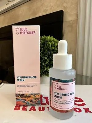 Good Molecules Hyaluronic Acid Serum 30ml, Deep Hydration Face Serum for Plump Smooth Skin, Helps Reduce Appearance of Fine Lines & Improve Skin Moisture Balance
