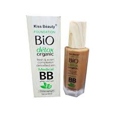 Kiss Beauty Bio Detox Organic BB Cream Foundation, Lightweight Full Coverage Makeup, Moisturizing Brightening Face Cream, Oil Control Long Lasting Natural Finish Cosmetic