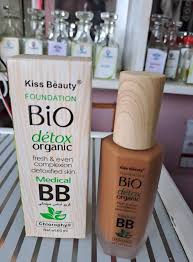 Kiss Beauty Bio Detox Organic BB Cream Foundation, Lightweight Full Coverage Makeup, Moisturizing Brightening Face Cream, Oil Control Long Lasting Natural Finish Cosmetic