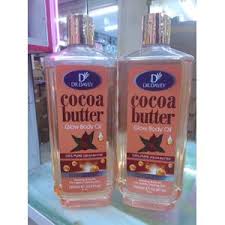 Dr. Davey Cocoa Butter Glow Body Oil, Deep Moisturizing Skin Care Oil, 72hr Hydration Nourishing Body Oil for Smooth Soft Glowing Skin, Vitamin Rich Cocoa Butter Oil 1000ml