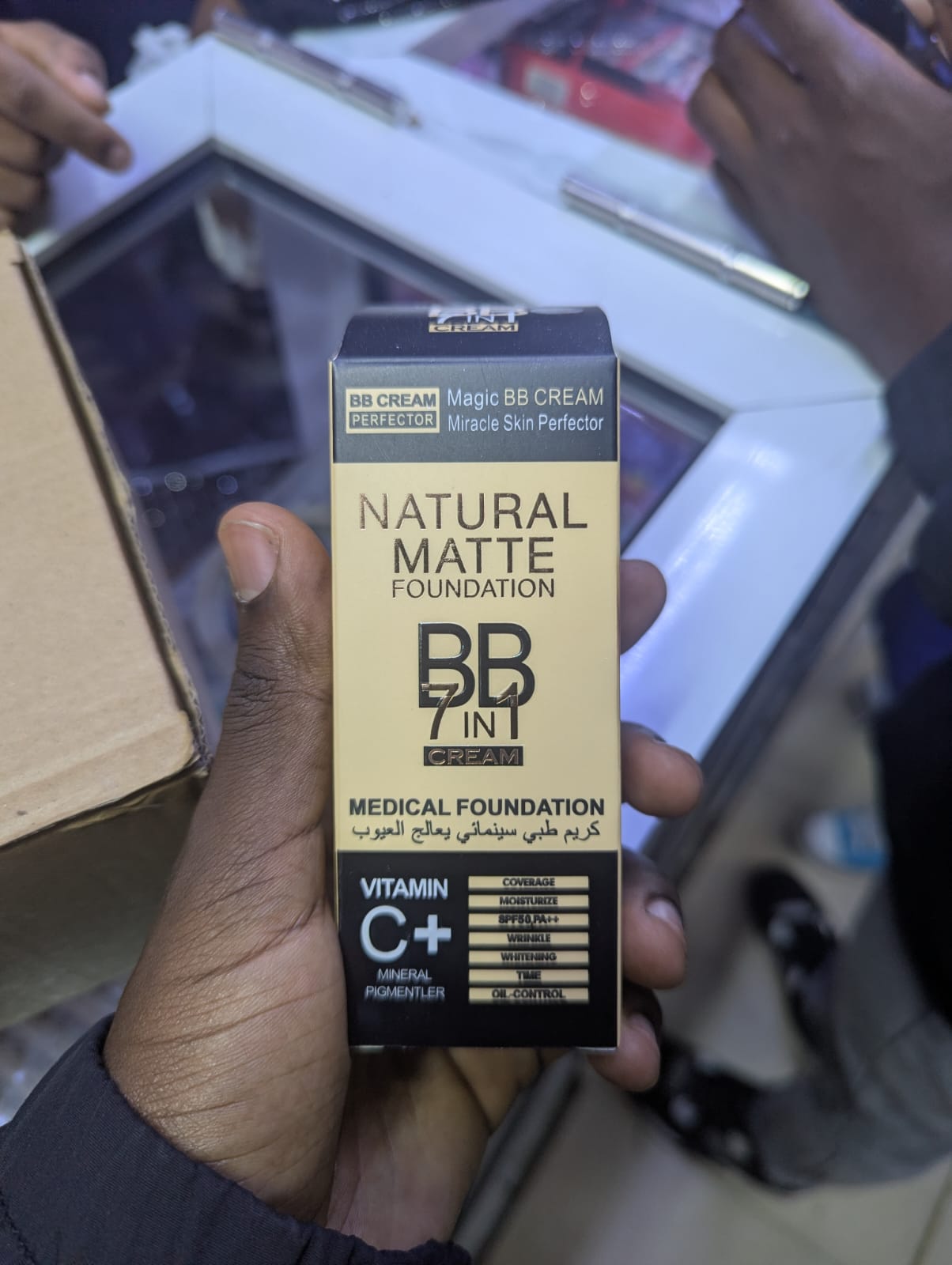 Kiss Beauty Bb 7 In 1 Magic BB Cream Medical Natural Matte Coverage Foundation with SPF 50+