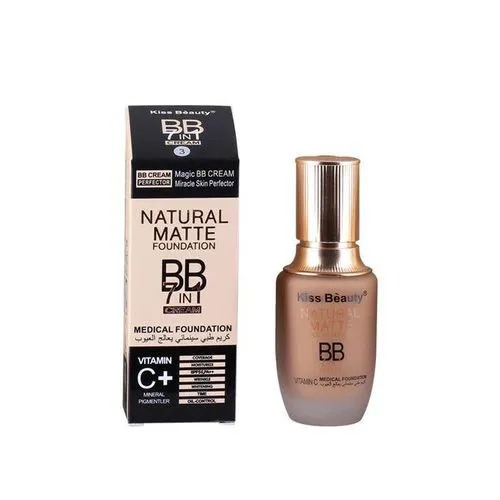 Kiss Beauty Bb 7 In 1 Magic BB Cream Medical Natural Matte Coverage Foundation with SPF 50+