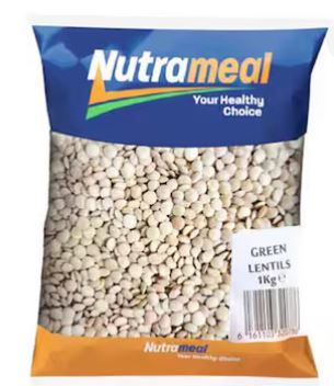 Nutrameal Green Lentils 1Kg