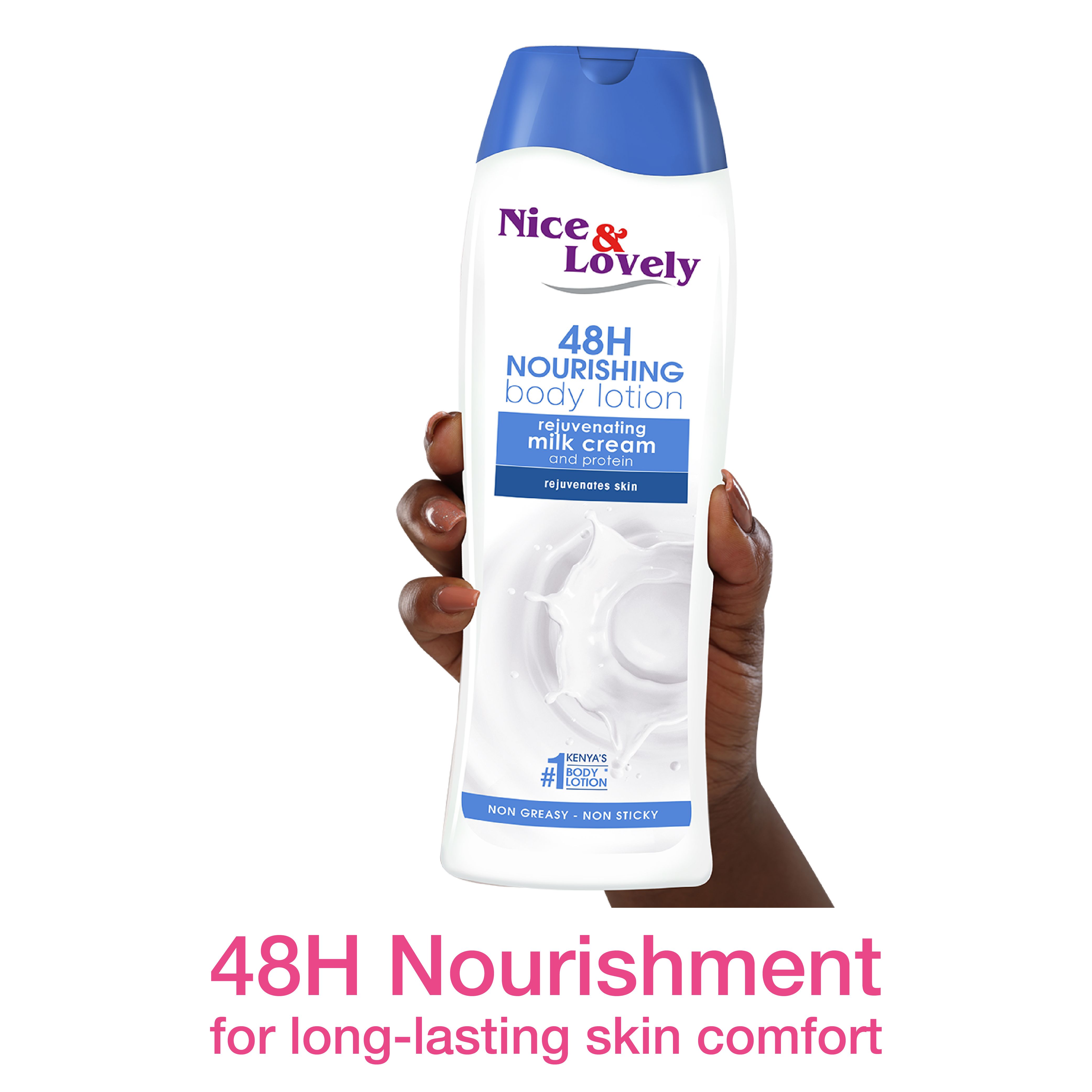 Nice & Lovely Milk Lotion with Hydrous Protein Moisture Lock & Sunscreen – 600ml