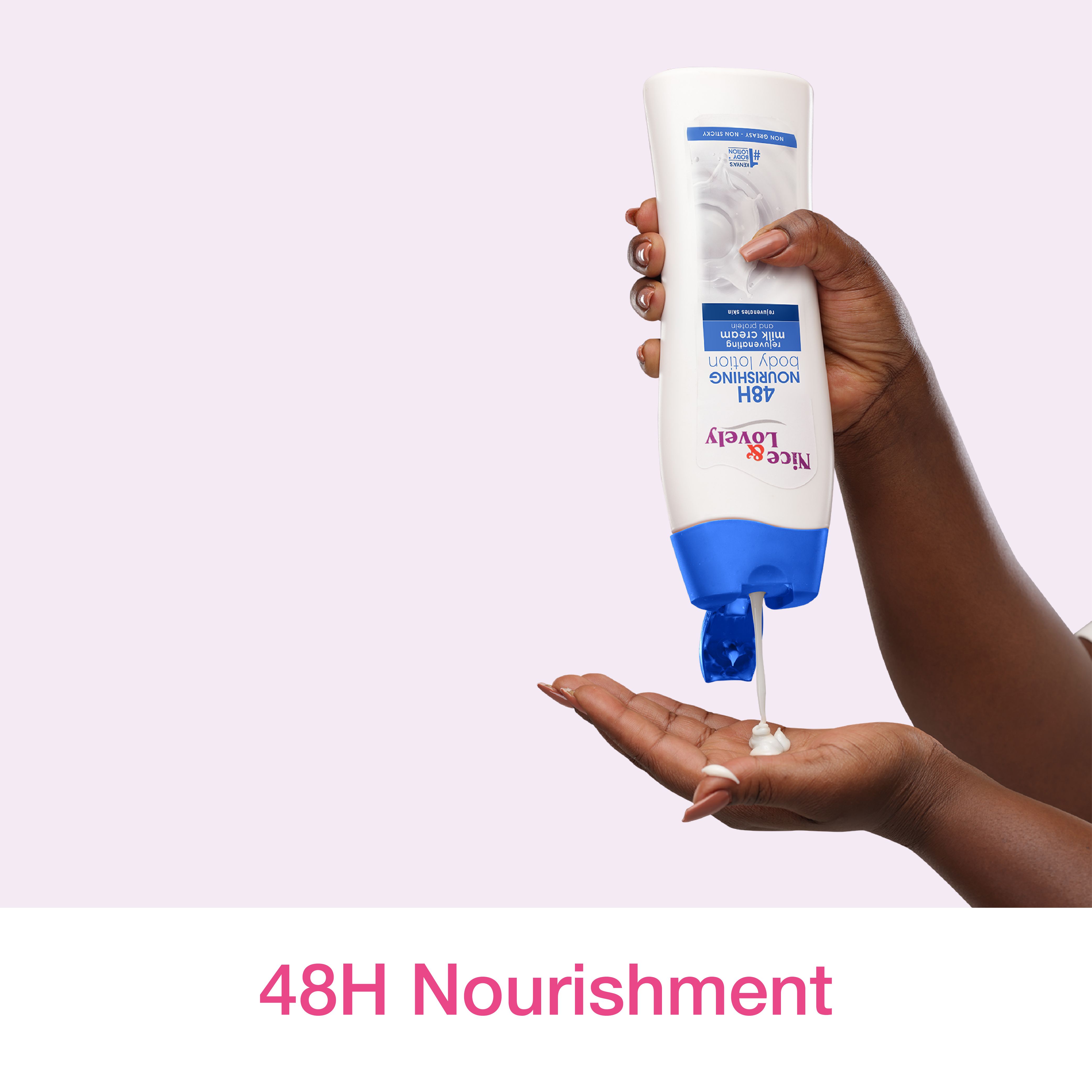 Nice & Lovely Milk Lotion with Hydrous Protein Moisture Lock & Sunscreen – 600ml