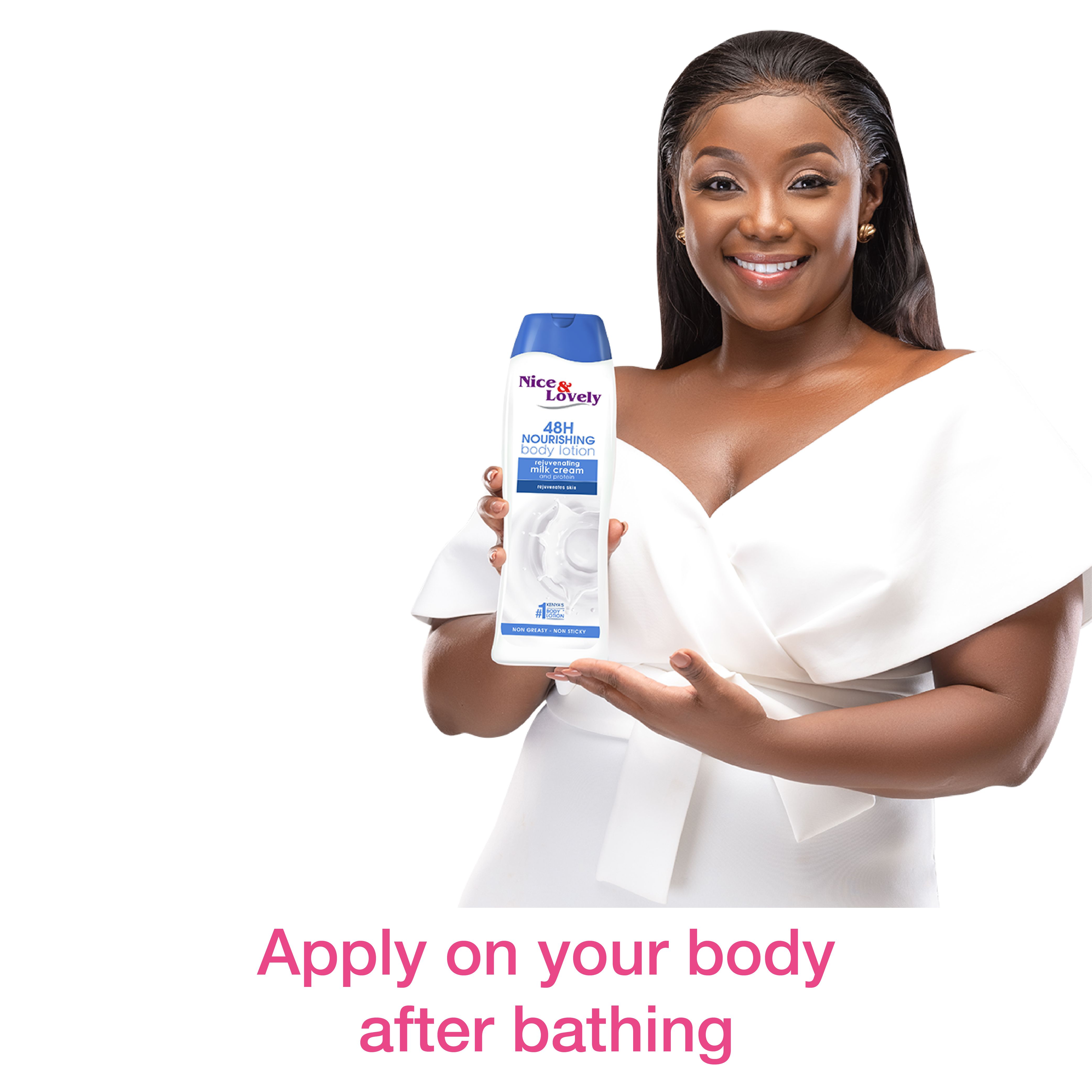 Nice & Lovely Milk Lotion with Hydrous Protein Moisture Lock & Sunscreen – 600ml