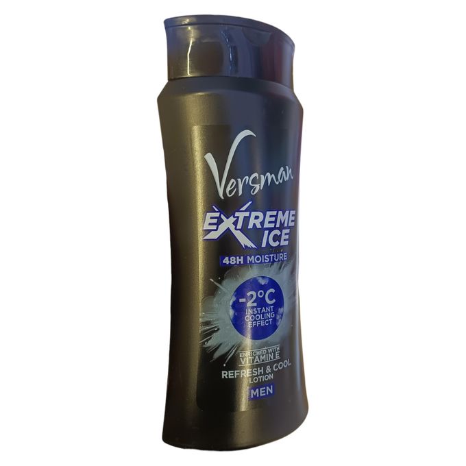 Versman Extreme Ice Body Lotion 400Ml Extreme Cooling Effect Clean masculine fragrance that stays with you