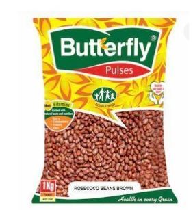 Butterfly Pulses Brown Rosecoco Beans 1Kg