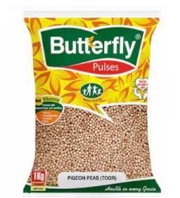 Butterfly Pigeon Peas Washed Toor Dal 1Kg