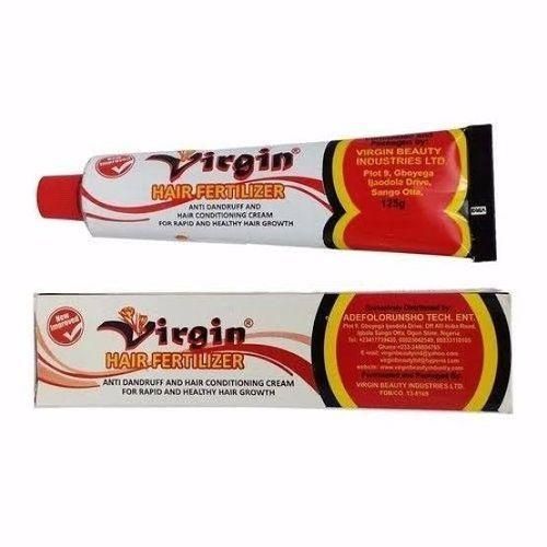 VIRGIN Hair Fertilizer – Fast Anti-Dandruff & Hair Growth Cream Reduces breakage & thinning, Strengthens weak roots & repairs damage and Suitable for natural, relaxed, braided & dreadlocked hair