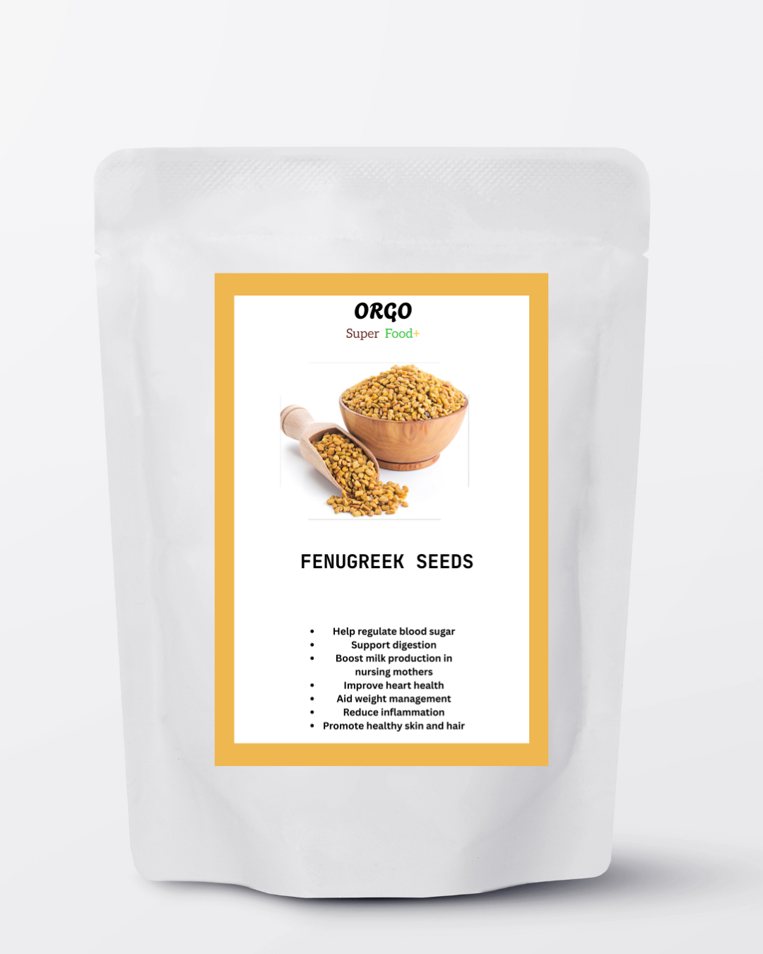 ORGO FENUGREEK SEEDS 125G, 250G, 500G