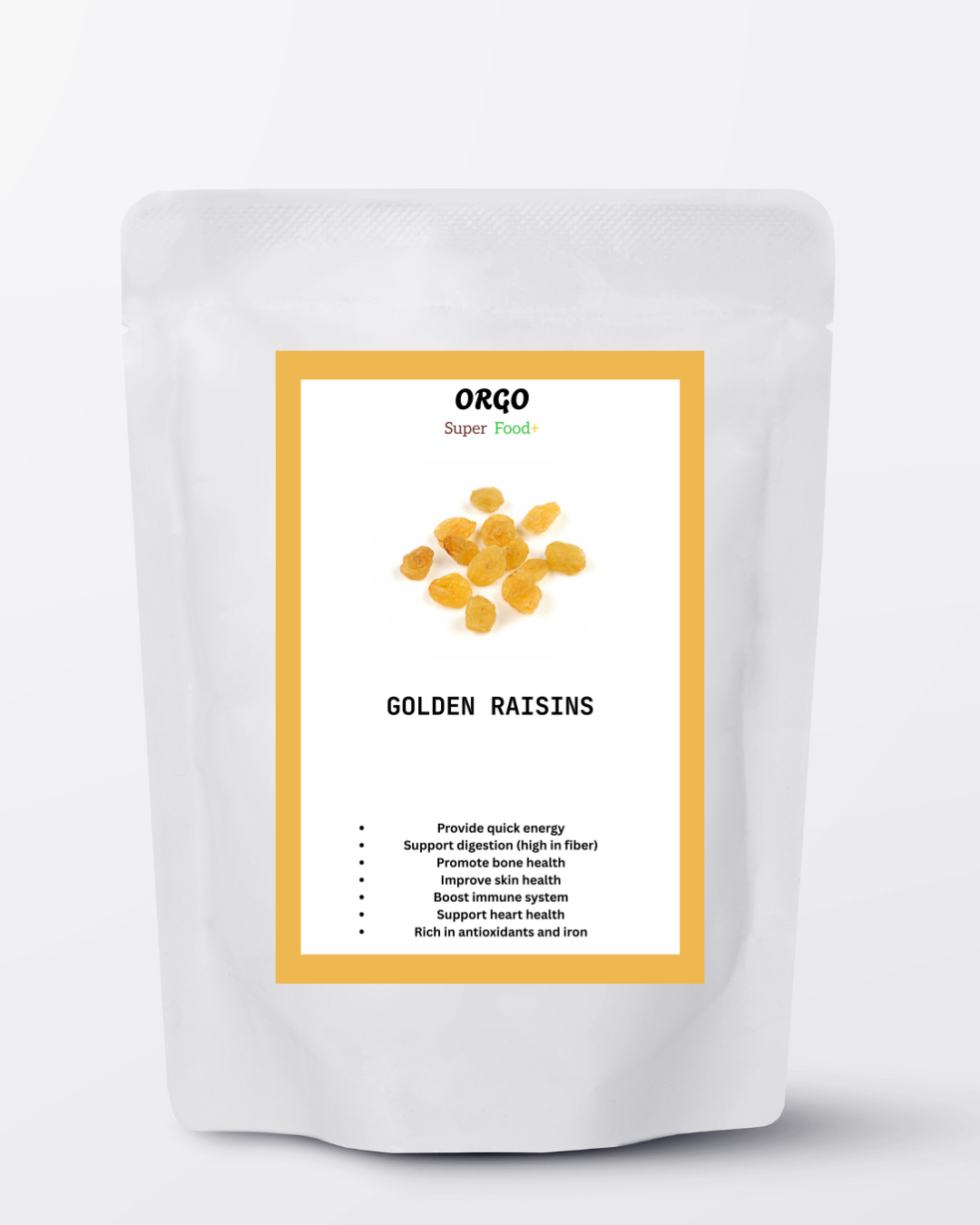 ORGO GOLDEN RAISINS 250G, 500G