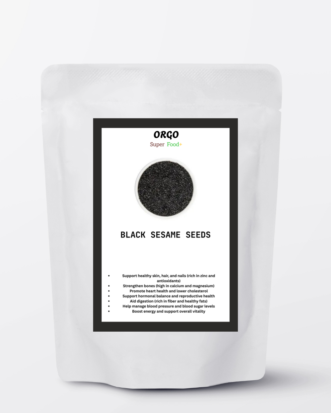 ORGO BLACK SESAME SEEDS 125G, 250G, 500G