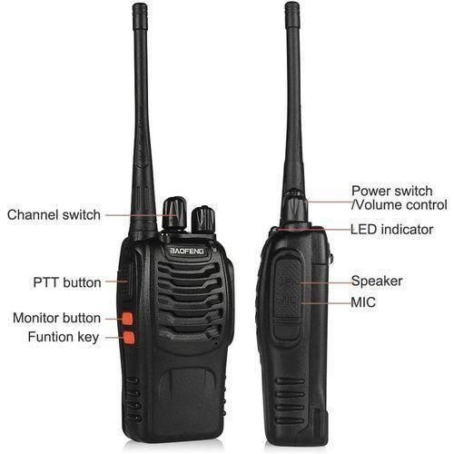 Baofeng BF-888S Upto 5km Portable Radio Calls Walkie Talkies-4 Pieces