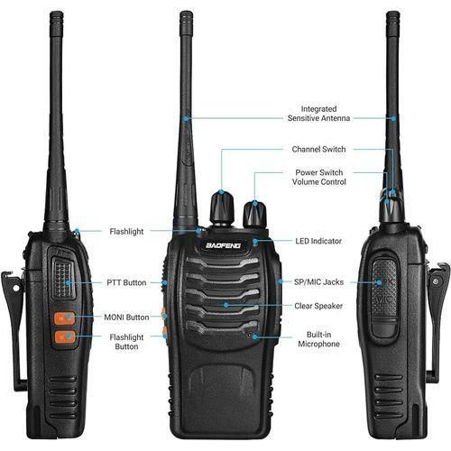 Baofeng BF-888S Upto 5km Portable Radio Calls Walkie Talkies-4 Pieces