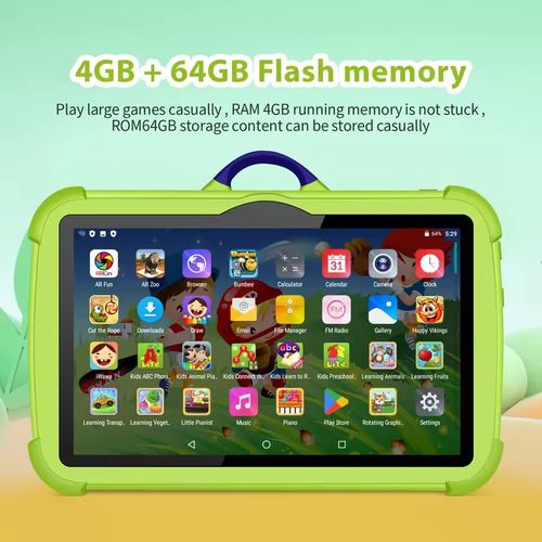 Kids Tablet 7 Inch Android Wifi Smart Drawing Touch Screen Waterproof Educational Tablets PC For Children Learning 4gb Ram 64gb Internal Storage