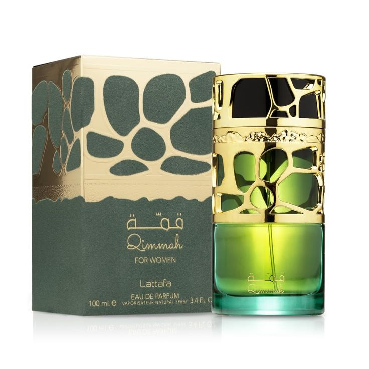 Qimmah women Edp by Lattafa Perfumes- Top Notes: Almond and Coffee
Middle Notes: Tonka, Tuberose and Jasmine
Base Notes: Vanilla, Cacao and Sandalwood.