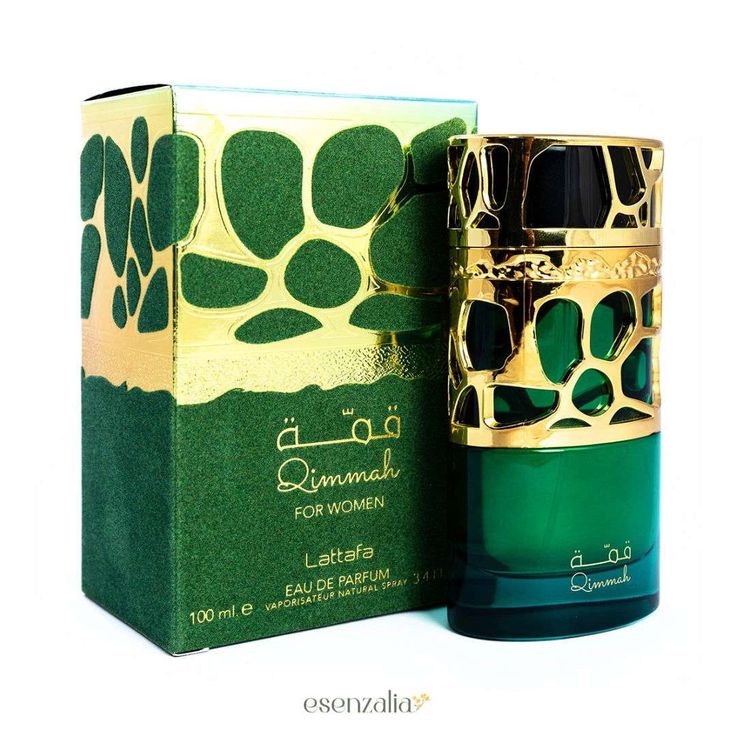 Qimmah women Edp by Lattafa Perfumes- Top Notes: Almond and Coffee
Middle Notes: Tonka, Tuberose and Jasmine
Base Notes: Vanilla, Cacao and Sandalwood.