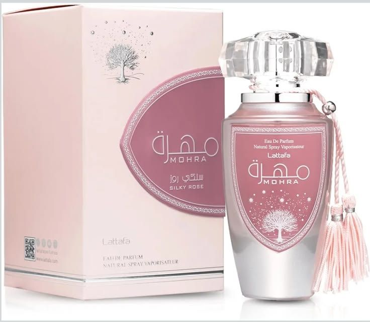 Mohra Silky Rose by Lattafa Perfumes for women
Top Notes - Rose, Litchi, Pink Pepper; Heart Notes - Rose, Musk, Lily-of-the-Valley; Base Notes - Vanilla, Musk, Patchouli.