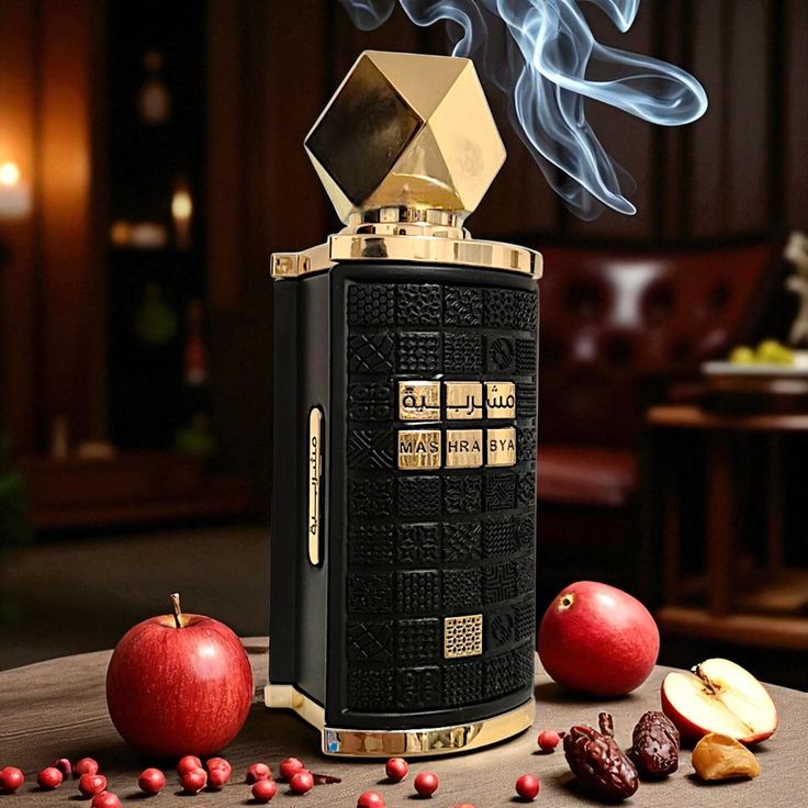 Mashrabya Edp Spray 100ml (3.4 oz) by Lattafa
Top Notes - Apple Shisha Accord, Pepper Pink Heart Notes - Cinnamon, Dates, Tobaco Base Notes - Vanilla, Caramel, Patchouli