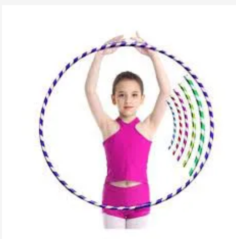 75cm Weighted Exercise Hoop for Kids Adults Fitness Hula Circles Plastic Exercise Hula Rings for Sports, Pilates, Exercise, Playing, Weight Loss Accessories