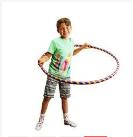 75cm Weighted Exercise Hoop for Kids Adults Fitness Hula Circles Plastic Exercise Hula Rings for Sports, Pilates, Exercise, Playing, Weight Loss Accessories