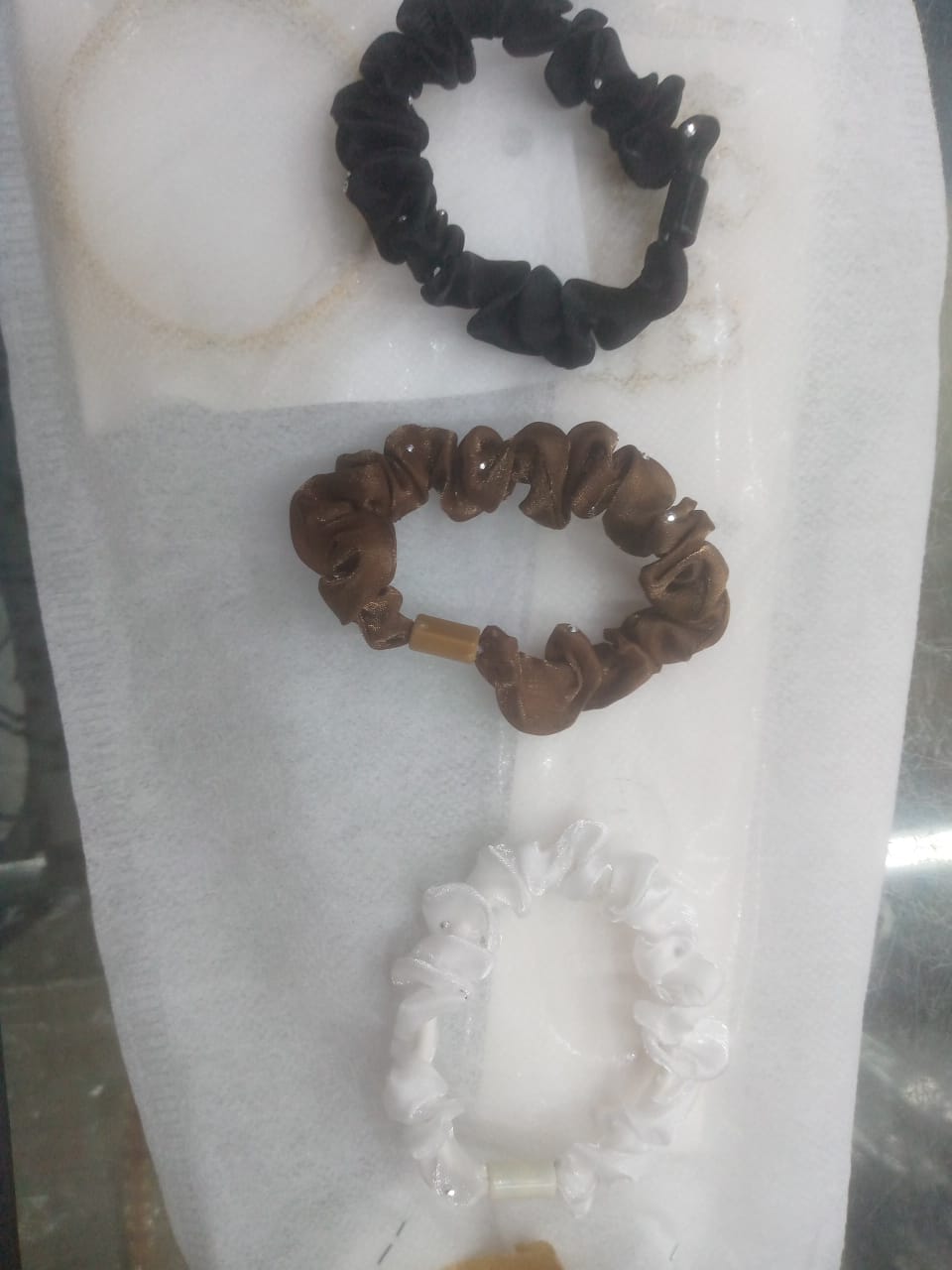 kids/baby toddlers girls elastic  bunny ears hair ties scrunchies