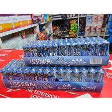 60 pcs Tocebal Heavy Duty AA/AAA 1.5V Batteries for TV remote, household wall clock, Alarm clock