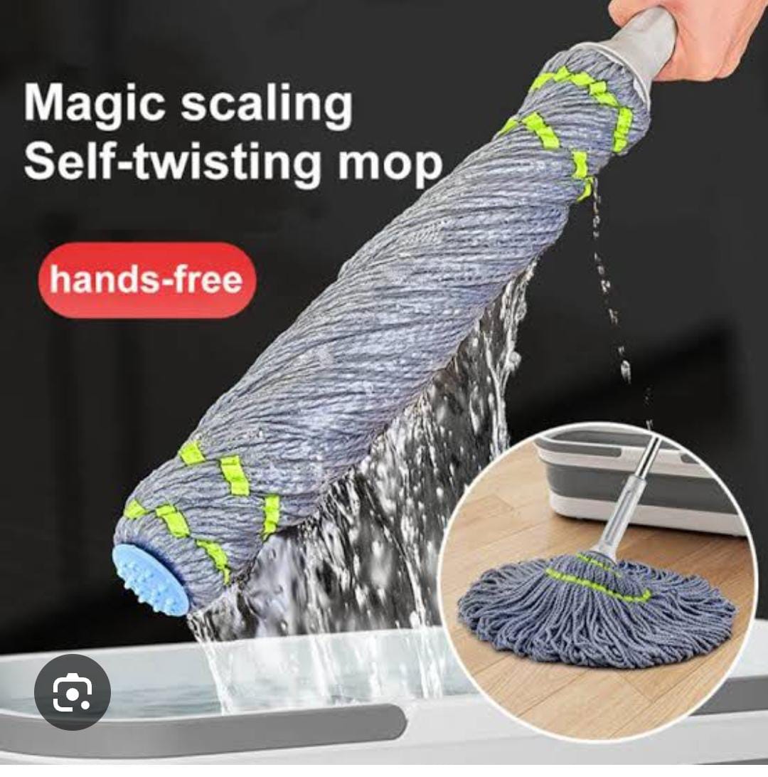 😋✅️NEw UPGRADE 😋✅️Self-Wringing Mop – 360° Rotating Floor Cleaning Mop with Handle.✅ Self-wringing design – keeps hands clean and dry
✅ 360° rotating head for easy maneuverability
✅ Suitable for all