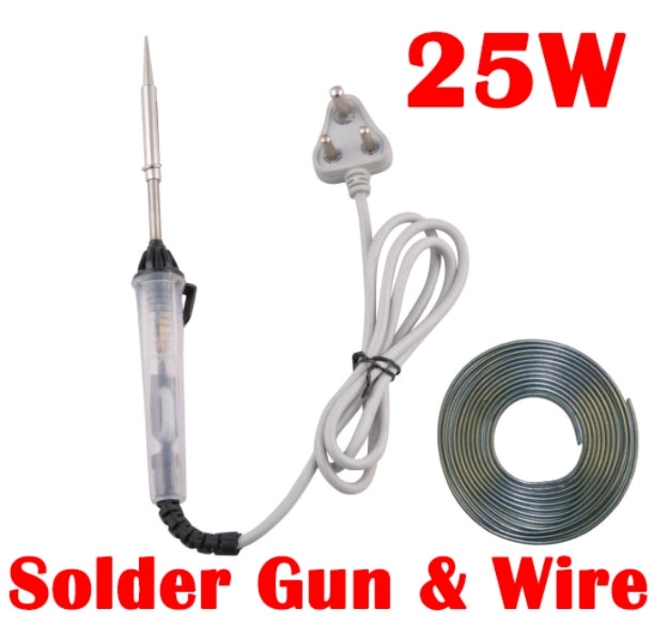 25W soldering gun with indicator and 40grams soldering wire