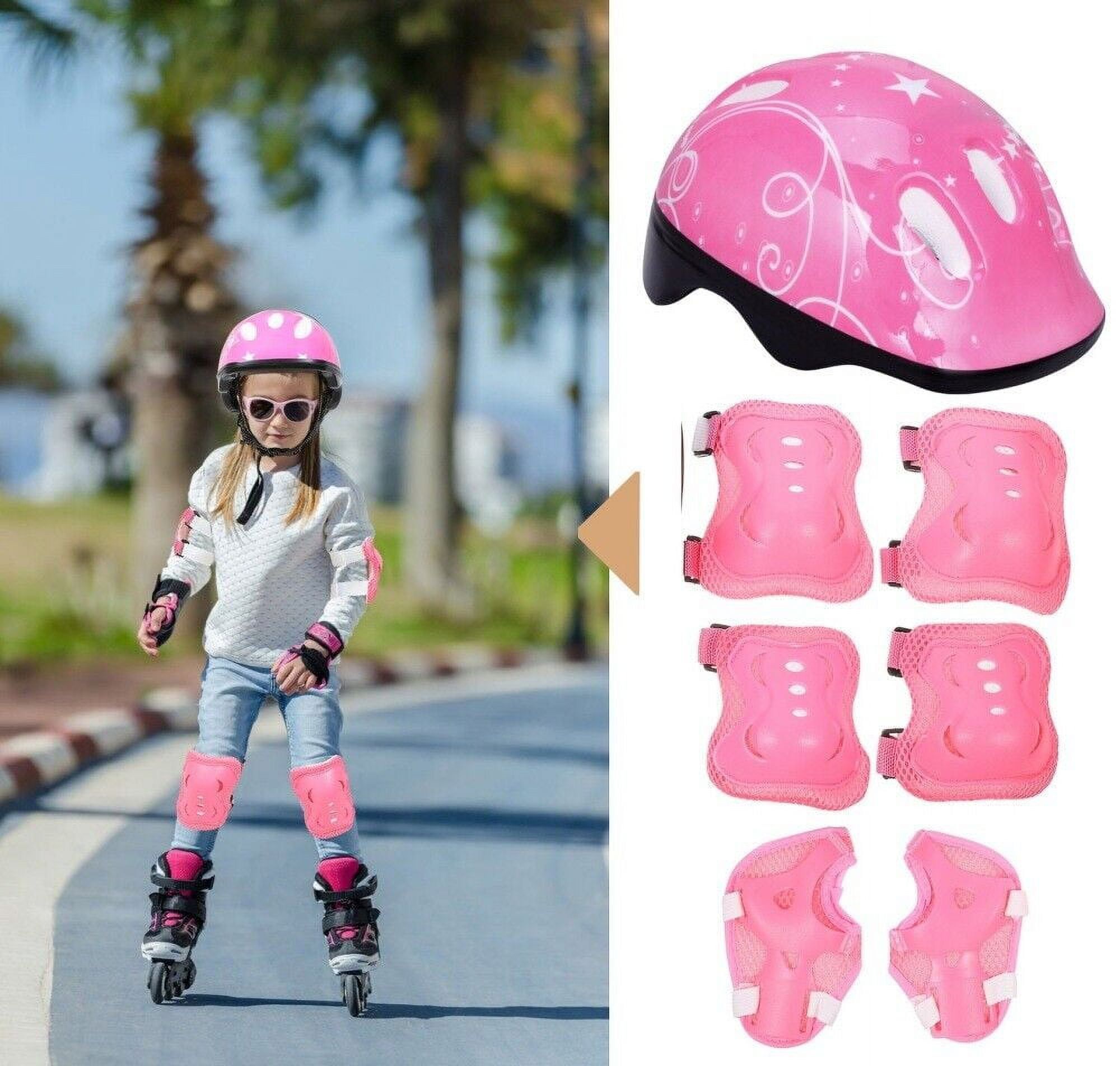 Child outdoor biycle riding or skating protective gear with helmet for kids upto age 15 years protect the head knees elbow