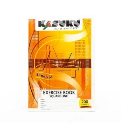 Kasuku A4 Exercise Books 200 Pages Each, Superior Quality Writing Notebooks for School and Office Use, Smooth Paper, Durable Cover, Long-Lasting, Pack of 12 – Superior Edition