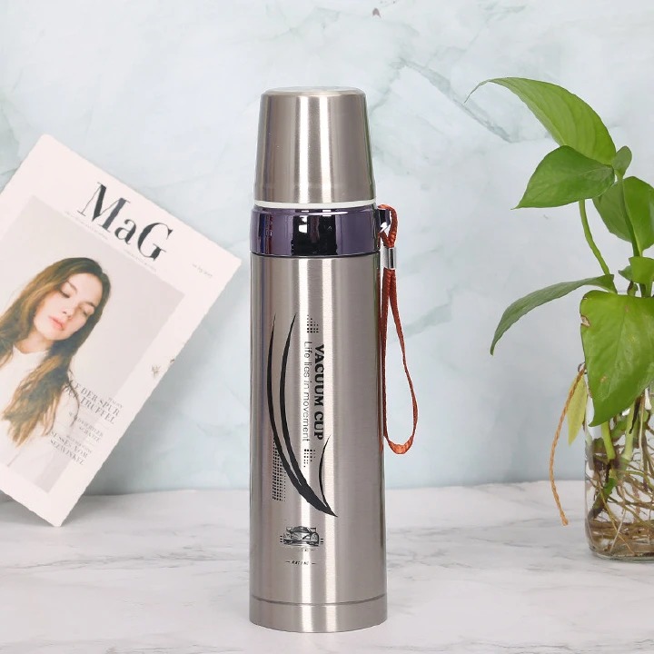 1000ML 2-Layer Stainless steel vacuum thermos cup vacuum flask travel cup mug