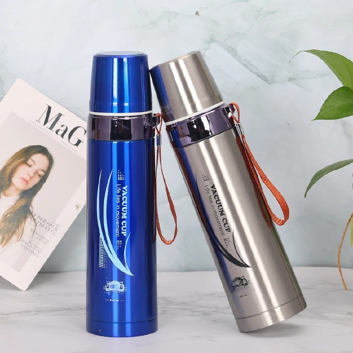 1000ML 2-Layer Stainless steel vacuum thermos cup vacuum flask travel cup mug