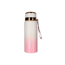UYLEE Premium Gradient Insulated Stainless Steel Water Bottle with Carry Strap, Leak-Proof Vacuum Thermos Flask for Hot & Cold Drinks, Ideal for Office, Gym, Travel, School & Outdoor Use