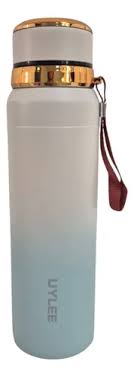 UYLEE Premium Gradient Insulated Stainless Steel Water Bottle with Carry Strap, Leak-Proof Vacuum Thermos Flask for Hot & Cold Drinks, Ideal for Office, Gym, Travel, School & Outdoor Use