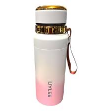 UYLEE Premium Gradient Insulated Stainless Steel Water Bottle with Carry Strap, Leak-Proof Vacuum Thermos Flask for Hot & Cold Drinks, Ideal for Office, Gym, Travel, School & Outdoor Use