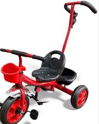 Executive Kids Tricycle with Push Handle – Safe Ride-On for Toddlers, Make your toddler’s first rides safe and fun, The parent-controlled push handle lets adults guide and steer while children learn