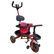 Executive Kids Tricycle with Push Handle – Safe Ride-On for Toddlers, Make your toddler’s first rides safe and fun, The parent-controlled push handle lets adults guide and steer while children learn