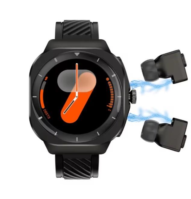 Fashion Smart Watch with Earbuds TWS BT Sports Smartwatch