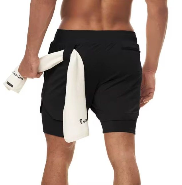 Men’s 2-in-1 Running & Gym Shorts with Pockets