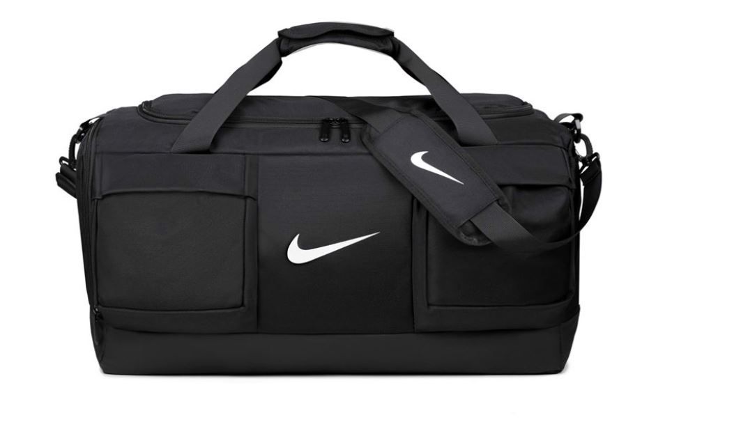 NIKE Large Waterproof Gym & Travel Duffel Bag with Shoe Compartment – Unisex Nylon Sports Backpack & Shoulder Bag