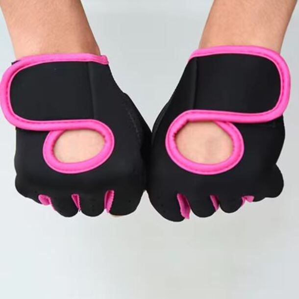 Women’s Size S Half-Finger Gym Gloves for Weight Lifting & Fitness Training – Breathable Neoprene Sports Gloves