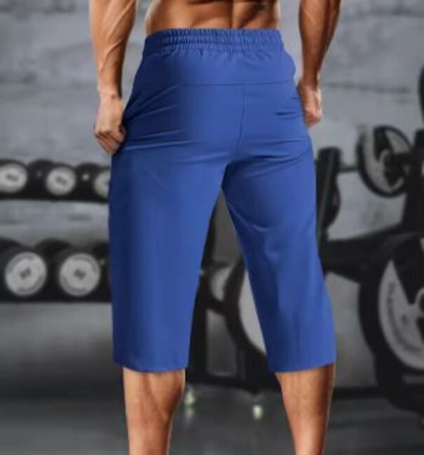 Men’s Lightweight Quick-Dry Gym Shorts with Reflective Strips – Breathable Spandex/Nylon Running & Training Pants