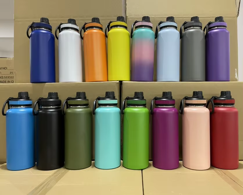 1 Litre Stainless Steel Thermos Mug - Unbreakable Large Capacity Thermos Cup